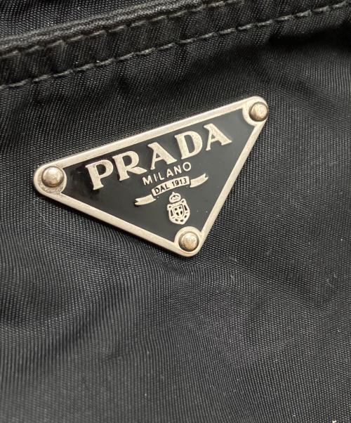 PRADA（プラダ）PRADA (プラダ) ナイロンショルダーバッグ ブラックの古着・服飾アイテム