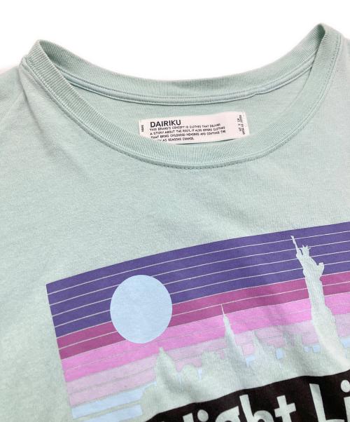 DAIRIKU（ダイリク）DAIRIKU (ダイリク) Night Life Dolman-Sleeve T-shirt ミント サイズ:Lの古着・服飾アイテム