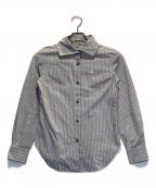 Vivienne Westwood RED LABELヴィヴィアンウエストウッドレッドレーベル）の古着「ストライプシャツ」｜グレー