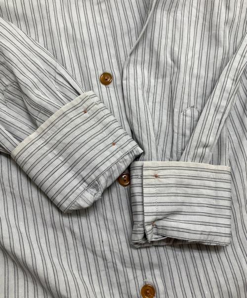 Vivienne Westwood RED LABEL（ヴィヴィアンウエストウッドレッドレーベル）Vivienne Westwood RED LABEL (ヴィヴィアンウエストウッドレッドレーベル) ストライプシャツ グレー サイズ:2の古着・服飾アイテム