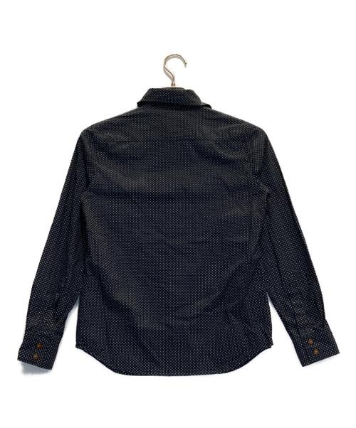 Vivienne Westwood RED LABEL（ヴィヴィアンウエストウッドレッドレーベル）Vivienne Westwood RED LABEL (ヴィヴィアンウエストウッドレッドレーベル) 丸襟ドットシャツ ネイビー サイズ:2の古着・服飾アイテム