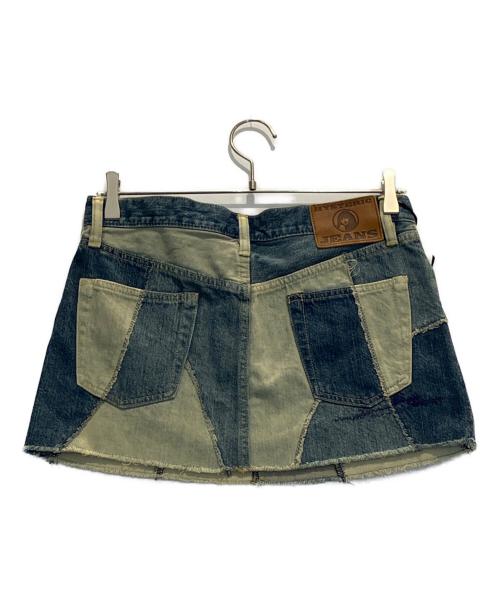 Hysteric Glamour（ヒステリックグラマー）Hysteric Glamour (ヒステリックグラマー) パッチワークデニムミニスカート インディゴ サイズ:M 未使用品の古着・服飾アイテム