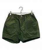 and wanderアンドワンダー）の古着「60/40 cloth short pants」｜カーキ