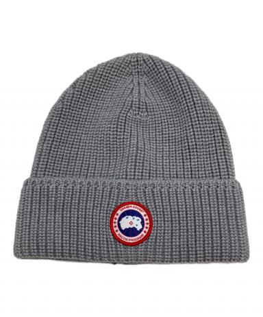 タグ付き新品未使用　カナダグース　ニット帽　帽子 中古・古着通販】CANADA GOOSE (カナダグース) ニット帽 グレー サイズ