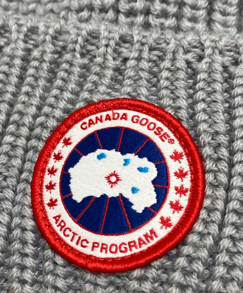 CANADA GOOSE（カナダグース）CANADA GOOSE (カナダグース) ニット帽 グレー サイズ:表記なしの古着・服飾アイテム