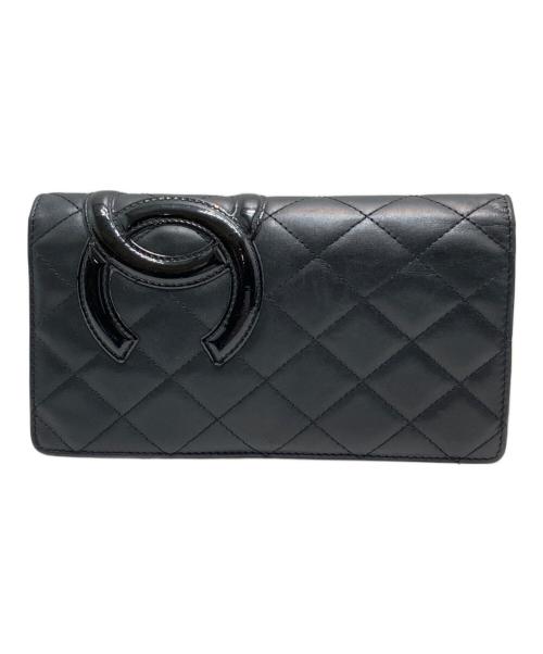 CHANEL（シャネル）CHANEL (シャネル) ココマーク ロングウォレット ブラックの古着・服飾アイテム