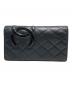CHANEL（シャネル）の古着「ココマーク ロングウォレット」｜ブラック