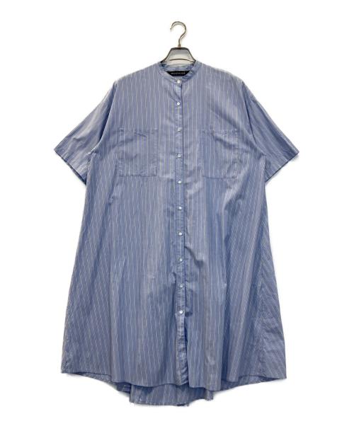 mizuiro-ind（ミズイロインド）mizuiro-ind (ミズイロインド) シャツワンピース ブルー サイズ:表記なしの古着・服飾アイテム