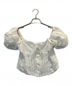 MAISON SPECIALメゾンスペシャル）の古着「2way Cotton Puff Sleeve Bustier」｜ホワイト
