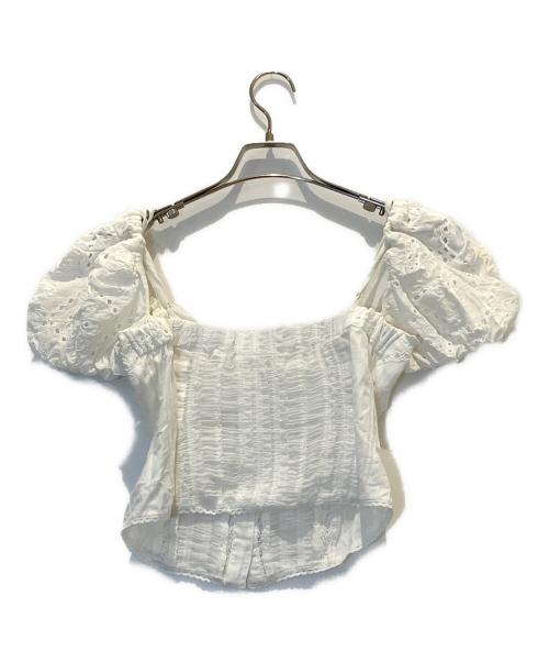 MAISON SPECIAL（メゾンスペシャル）MAISON SPECIAL (メゾンスペシャル) 2way Cotton Puff Sleeve Bustier ホワイト サイズ:Mの古着・服飾アイテム