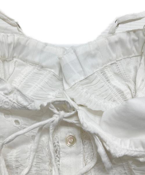 MAISON SPECIAL（メゾンスペシャル）MAISON SPECIAL (メゾンスペシャル) 2way Cotton Puff Sleeve Bustier ホワイト サイズ:Mの古着・服飾アイテム