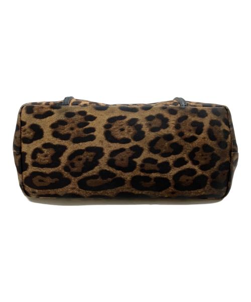 DOLCE & GABBANA（ドルチェ＆ガッバーナ）DOLCE & GABBANA (ドルチェ＆ガッバーナ) レオパード柄トートバッグ ブラウンの古着・服飾アイテム