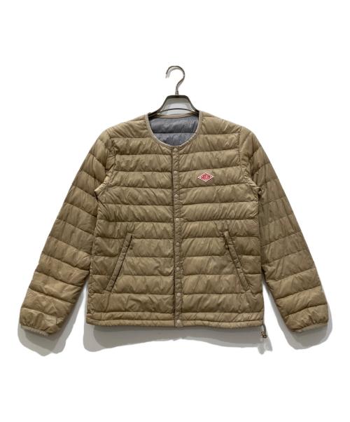 DANTON（ダントン）DANTON (ダントン) Crew Neck Inner Down Jacket ベージュ サイズ:表記なしの古着・服飾アイテム
