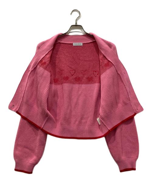 MAISON SPECIAL（メゾンスペシャル）MAISON SPECIAL (メゾンスペシャル) Heart Jacquard Short Length ピンク サイズ:FREEの古着・服飾アイテム