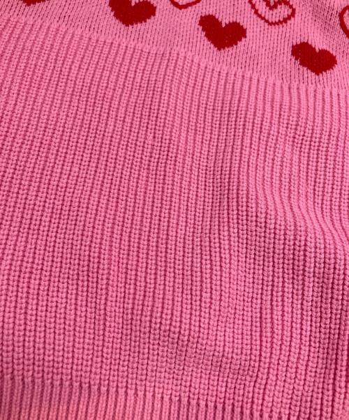 MAISON SPECIAL（メゾンスペシャル）MAISON SPECIAL (メゾンスペシャル) Heart Jacquard Short Length ピンク サイズ:FREEの古着・服飾アイテム