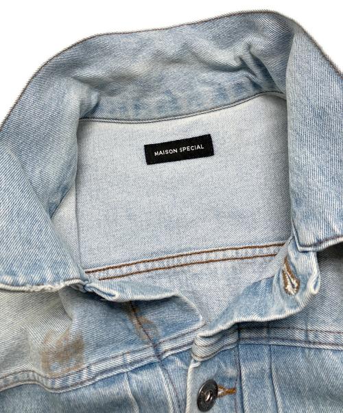 MAISON SPECIAL（メゾンスペシャル）MAISON SPECIAL (メゾンスペシャル) Mud Draw Ring Die Denim Jacket インディゴ サイズ:Ｆｒｅｅの古着・服飾アイテム