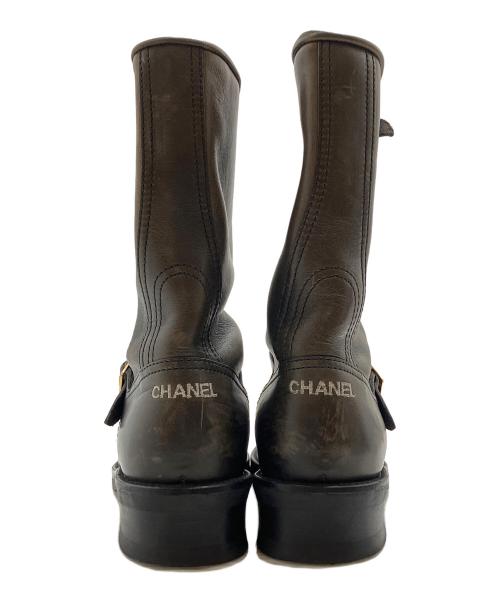 CHANEL（シャネル）CHANEL (シャネル) エンジニアブーツ ブラウン サイズ:表記なしの古着・服飾アイテム