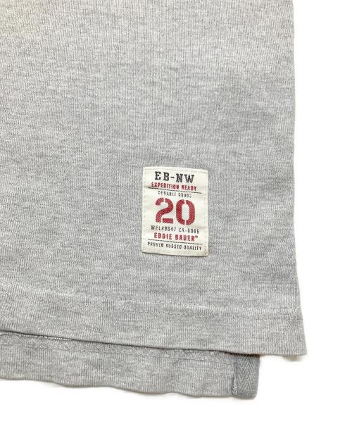 Eddie Bauer（エディーバウアー）Eddie Bauer (エディーバウアー) フットボールTシャツ グレー サイズ:表記なしの古着・服飾アイテム