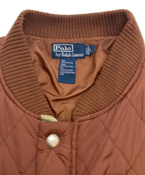 POLO RALPH LAUREN（ポロ・ラルフローレン）POLO RALPH LAUREN (ポロ・ラルフローレン) キルティングジャケット ブラウン サイズ:Ⅼの古着・服飾アイテム