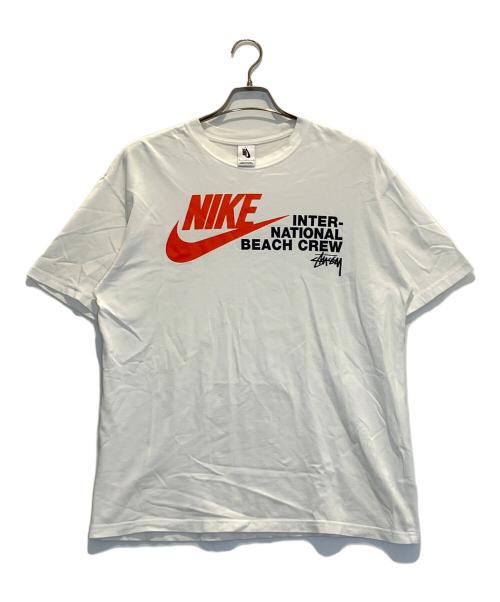 NIKE（ナイキ）NIKE (ナイキ) stussy (ステューシー) REACH THE BEACH POSSE TEE ホワイト サイズ:Mの古着・服飾アイテム