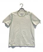 BOTTEGA VENETAボッテガベネタ）の古着「オーバーロックステッチデザインTシャツ」｜ホワイト