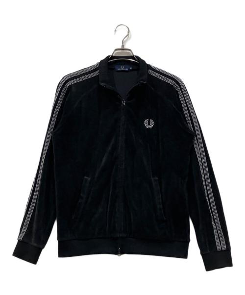 FRED PERRY（フレッドペリー）FRED PERRY (フレッドペリー) ベロアトラックジャケット ブラック サイズ:Mの古着・服飾アイテム
