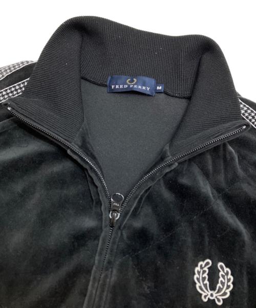 FRED PERRY（フレッドペリー）FRED PERRY (フレッドペリー) ベロアトラックジャケット ブラック サイズ:Mの古着・服飾アイテム