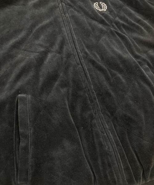 FRED PERRY（フレッドペリー）FRED PERRY (フレッドペリー) ベロアトラックジャケット ブラック サイズ:Mの古着・服飾アイテム