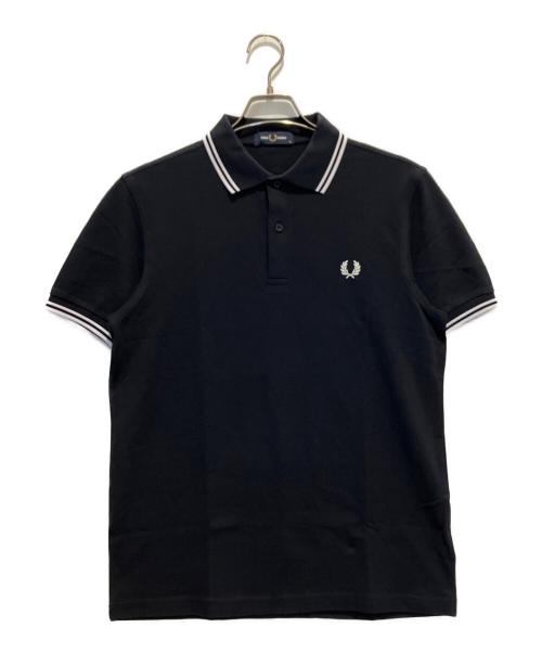 FRED PERRY（フレッドペリー）FRED PERRY (フレッドペリー) ポロシャツ ネイビー×ホワイト サイズ:M 未使用品の古着・服飾アイテム