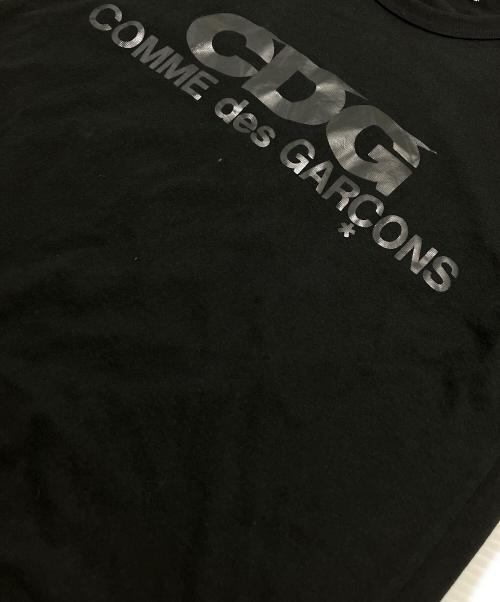CDG（シーディージー）CDG (シーディージー) プリントカットソー ブラック サイズ:Sの古着・服飾アイテム