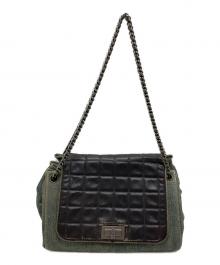 CHANEL（シャネル）の古着「2.55 チョコバー チェーンショルダーバッグ」｜インディゴ