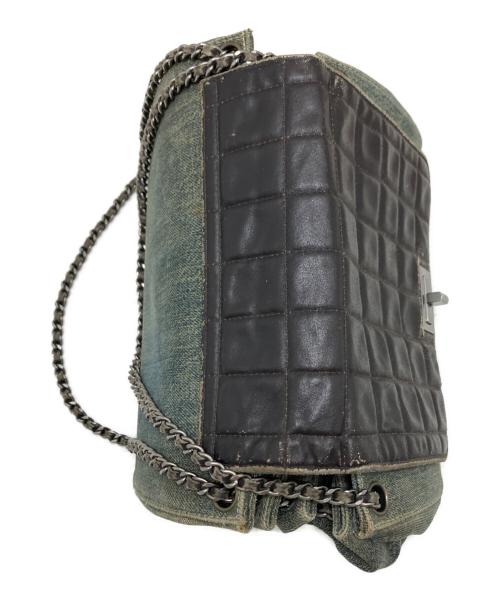 CHANEL（シャネル）CHANEL (シャネル) 2.55 チョコバー チェーンショルダーバッグ インディゴの古着・服飾アイテム