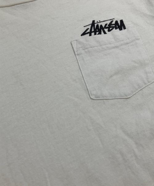 stussy（ステューシー）stussy (ステューシー) 半袖Tシャツ ホワイト サイズ:Sの古着・服飾アイテム