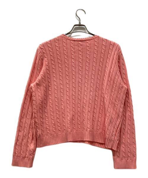 LAUREN RALPH LAUREN（ローレン ラルフ ローレン）LAUREN RALPH LAUREN (ローレン ラルフ ローレン) ケーブルニット ピンク サイズ:XLの古着・服飾アイテム
