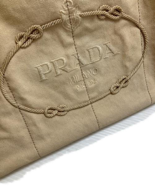 PRADA（プラダ）PRADA (プラダ) カナパ キャンバストートバッグ ベージュの古着・服飾アイテム