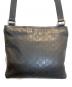 GUCCI (グッチ) Guccissimaレザーショルダーバッグ ブラック：17000円