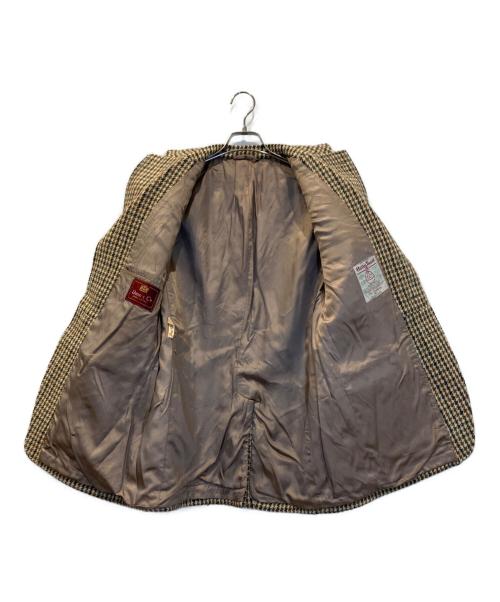 Harris Tweed（ハリスツイード）Harris Tweed (ハリスツイード) 千鳥格子柄ジャケット ブラウン サイズ:40(M〜Lサイズ相当)の古着・服飾アイテム