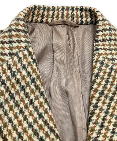 Harris Tweed（ハリスツイード）Harris Tweed (ハリスツイード) 千鳥格子柄ジャケット ブラウン サイズ:40(M〜Lサイズ相当)の古着・服飾アイテム