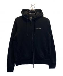 ARMANI EXCHANGE（アルマーニ エクスチェンジ）の古着「ジップパーカー」｜ブラック