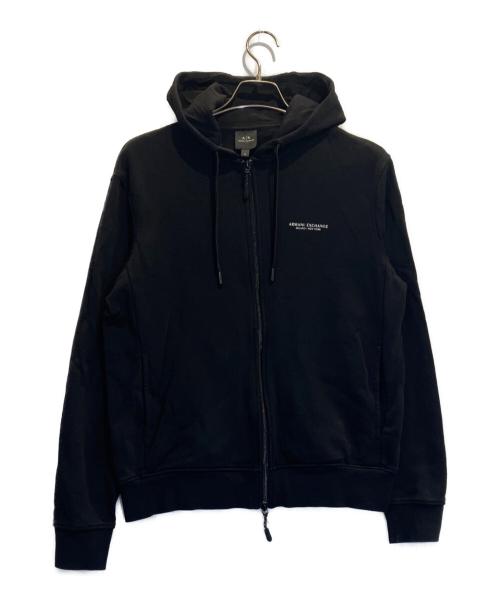 ARMANI EXCHANGE（アルマーニ エクスチェンジ）ARMANI EXCHANGE (アルマーニ エクスチェンジ) ジップパーカー ブラック サイズ:Mの古着・服飾アイテム
