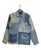 POLO RALPH LAURENポロ・ラルフローレン）の古着「LS Chambray Military Sport Shirt」｜インディゴ
