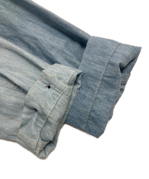 POLO RALPH LAUREN（ポロ・ラルフローレン）POLO RALPH LAUREN (ポロ・ラルフローレン) LS Chambray Military Sport Shirt インディゴ サイズ:Sの古着・服飾アイテム
