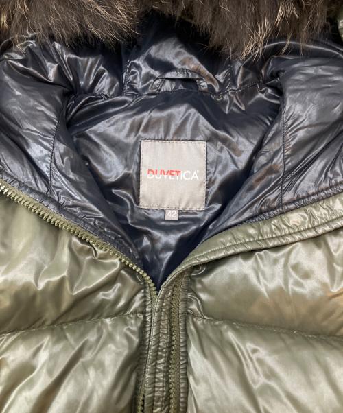 DUVETICA（デュベティカ）DUVETICA (デュベティカ) ファー付きダウンジャケット カーキ サイズ:42の古着・服飾アイテム