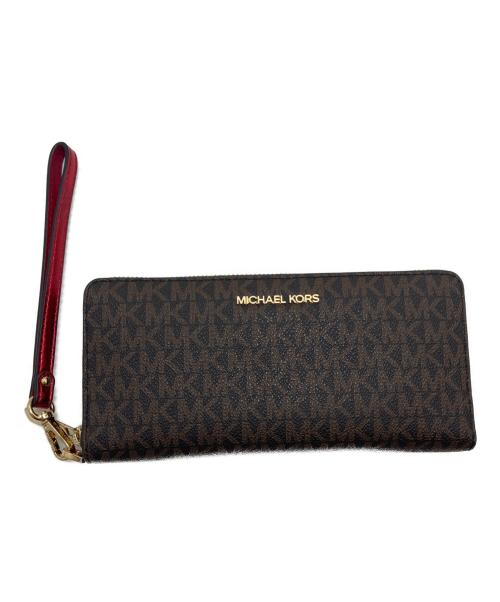 MICHAEL KORS（マイケルコース）MICHAEL KORS (マイケルコース) 長財布 ブラウンの古着・服飾アイテム