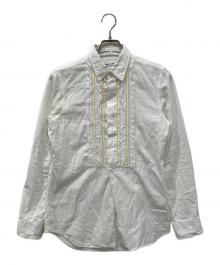 COMME des GARCONS COMME des GARCONS（コムデギャルソン コムデギャルソン）の古着「レース切替シャツ」｜ホワイト