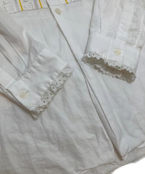 COMME des GARCONS COMME des GARCONS（コムデギャルソン コムデギャルソン）COMME des GARCONS COMME des GARCONS (コムデギャルソン コムデギャルソン) レース切替シャツ ホワイト サイズ:Sの古着・服飾アイテム
