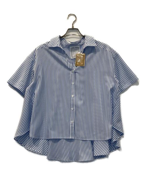 BEARDSLEY（ビアズリー）BEARDSLEY (ビアズリー) フレアハーフスリーブシャツ ブルー サイズ:Free 未使用品の古着・服飾アイテム