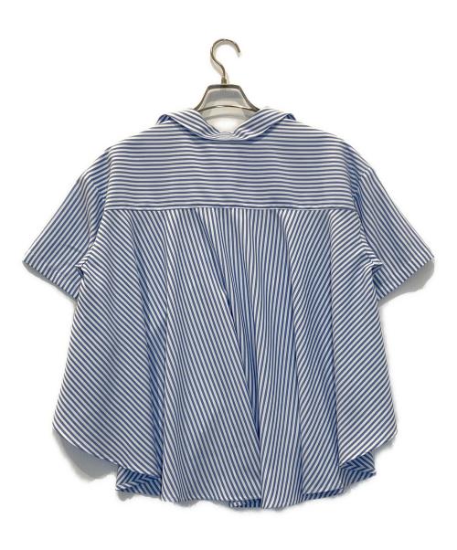 BEARDSLEY（ビアズリー）BEARDSLEY (ビアズリー) フレアハーフスリーブシャツ ブルー サイズ:Free 未使用品の古着・服飾アイテム