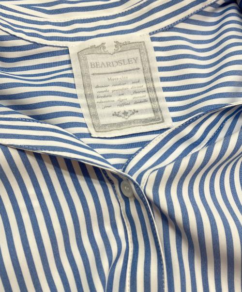 BEARDSLEY（ビアズリー）BEARDSLEY (ビアズリー) フレアハーフスリーブシャツ ブルー サイズ:Free 未使用品の古着・服飾アイテム