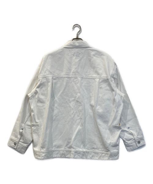 INHERIT（インヘリット）INHERIT (インヘリット) オーバーサイズ CARRY POCKET デニムジャケット ホワイト サイズ:M 未使用品の古着・服飾アイテム